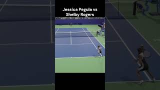 Jessica Pegula vs Shelby Rogers  US OPEN  Shorts Tennis Gaming Tiebreak usopen [upl. by Lletram]