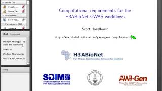 Computational requirements for running the H3ABioNet GWAS workflows Lecture 1 [upl. by Lennahc]