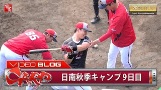 【今日のカープ】日南秋季キャンプ9日目、清水叶人が限界突破。新井監督に…（2024年11月14日） [upl. by Rojam]