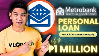 Upto P1M Loanable Amount No Hassle 1 ID LangCC Holder Metrobank Personal Loan [upl. by Sllew]