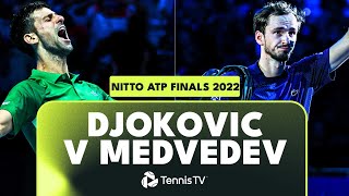 Pure Tennis CHAOS 🤯 Novak Djokovic vs Daniil Medvedev  Nitto ATP Final 2022 Highlights [upl. by Noella]