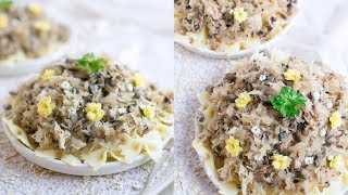 Farfalle with sauerkraut and mushrooms [upl. by Ebberta]