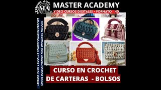 CURSO DE CARTERAS TEJIDAS A CROCHET APRENDA PASO A PASO Y EMPIEZE UN NEGOCIO MUY RENTABLE [upl. by Ecnaralc39]