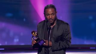 Kendrick Lamar Wins Best Rap Album  Acceptance Speech  60th GRAMMYs [upl. by Allyson]