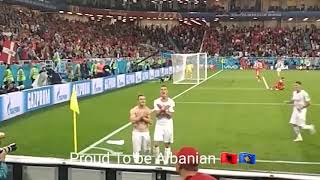 Granit Xhaka  Xherdan Shaqiri Celebration Goal Again Serbia [upl. by Llebanna]