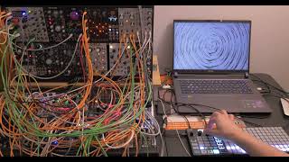 逯燮 hapharmonious 36 SemiGenerative Modular patch amp VJ [upl. by Kordula]