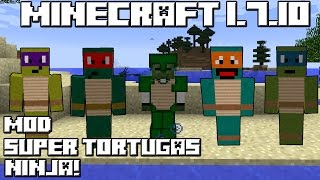 Minecraft 1710 MOD SUPER TORTUGAS NINJA [upl. by Gibbon]