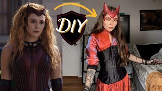 Wandavision x Scarlet Witch DIY Cosplay marvel halloween costumes [upl. by Thayer916]