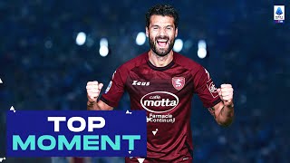 Candreva’s cheeky chip  Top Moment  LazioSalernitana  Serie A 202223 [upl. by Merissa]