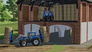 BALES STORAGE in the Attic with autoload FORK  Farming Simulator 22 [upl. by Octavian]