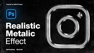 Create SUPER Realistic Metal Effect in Photoshop  Photoshop Tutorial [upl. by Henrieta]