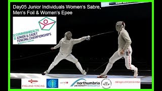 Day05 Commonwealth Junior amp Cadet Fencing Championships 2018  Piste Green [upl. by Rj]