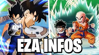 OFFIZIELL LR Vegeta amp Goku und LR Gohan amp Krillin EZA Infos DBZ Dokkan Battle [upl. by Costanza]