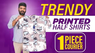 Trending Imported Printed Half Sleeve Shirt Collections  1 Piece Available  BSG Garments menswear [upl. by Marelda]