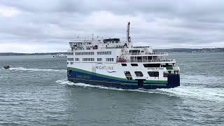 Wightlink Victoria of Wight departing Portsmouth ￼Hampshire England Wednesday 3rd 2024 [upl. by Pike]