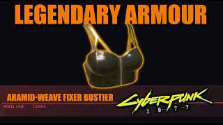 Cyberpunk 2077  FIXER TOP  LEGENDARY ARMOUR [upl. by Sedruol265]