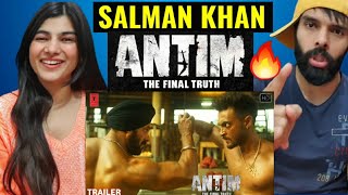 ANTIM THE FINAL TRUTH 🔥🔥 First Look Teaser REACTION  Salman Khan  Aayush Sharma  Deepak Ahlawat [upl. by Froemming]