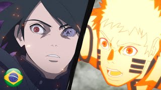 Naruto e Sasuke vs Jigen Dublado  Luta Completa  Boruto Dublado [upl. by Rahm]