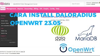 Cara install daloRADIUS di fw openwrt 2305 [upl. by Rudolf]