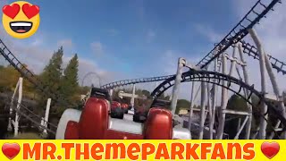 all rollercoasters onride Walibi holland 2017 halloween Fright Nights Halloween event [upl. by Eibbor567]