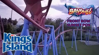 Banshee Front Row Sunset POV  Kings Island [upl. by Aneekan]