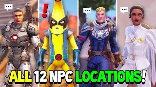 Fortnite ALL 12 Boss NPCs Locations in Fortnite Chapter 5 Season 4 [upl. by Retrop]