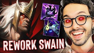 O quotNOVOquot SWAIN AGUENTA ATÉ 4 NA TOP LANE [upl. by Crosby735]