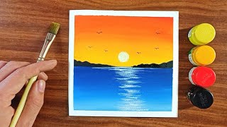 Poster colour painting for beginners  Poster colour painting ideas [upl. by Gnuy583]