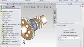 SolidWorks Simplify Tool [upl. by Luther233]