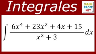 INTEGRACIÓN POR FRACCIONES PARCIALES  Ejercicio 4 [upl. by Barbey]