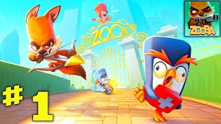 ZOOBA GAME MY CHARACTER FOX 🦊 KILL PENGUIN 🐧 TAP ALL GAMING GAMEPLAY 1 [upl. by Ron]