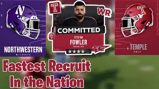 Fastest Recruit in the Nation Commits  Temple University Dynasty Rebuild Ep 42 CFB25 [upl. by Gibrian]