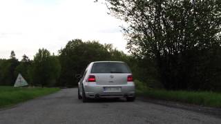 Golf IV 28 VR6 exhaust sound [upl. by Yslehc]