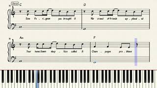 Champagne Problems  Taylor Swift  Piano Sheet Music [upl. by Norraj]