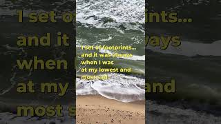 Footprints in the Sand shorts god faith poetry [upl. by Ellicott]