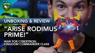 quotArise Rodimus Primequot Transformers Kingdom Commander Class Review  HES GOT THE TOUCH [upl. by Liamsi601]