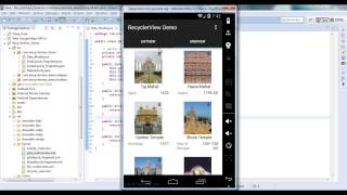 Android RecyclerView Demo [upl. by Derwon]