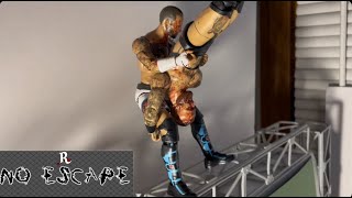 CM PUNK VS MALAKAI BLACK NO MERCY ACTION FIGURE MATCH REDP No escape 24 [upl. by Sitnalta]