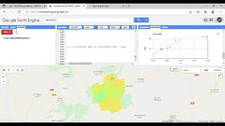 correlation Between Precipitations vs NDWI Using google earth engine [upl. by Eenerb]