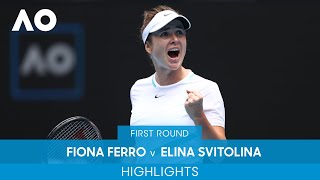 Fiona Ferro v Elina Svitolina Highlights 1R  Australian Open 2022 [upl. by Lyudmila206]