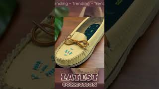 Women Leather Moccasins  OutdoorIndoor Unlined Tan ON SALE NOW [upl. by Ottie]