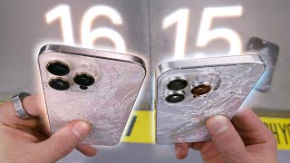 iPhone 16 Pro Max vs 15 Pro Max DROP Test 50 Tougher Glass [upl. by Ziom]