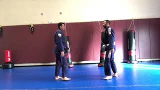 Brazilian Jiu Jitsu  Scissor Sweep Basic from Standing [upl. by Barbara404]