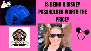 IS BEING A DISNEY PASSHOLDER WORTH THE PRICE  My take during a day at Epcot in Walt Disney World [upl. by Lleruj]