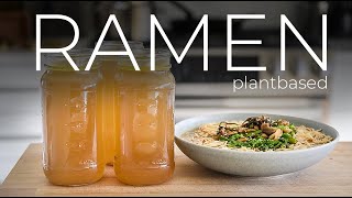 SOUPER tasty Vegetarian Ramen Broth Recipe to make today [upl. by Yrrol]