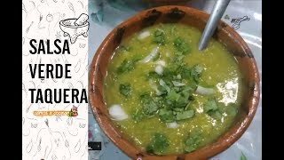 SALSA VERDE CON CILANTRO Y CEBOLLA BÁSICA  Vamos a Cocinar [upl. by Hamford]