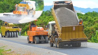 The Most Amazing Double Bituminous Surface Treatment Pavement Technique DBST StepByStep [upl. by Lael540]