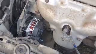 Alternator replacement  20042009 Kia Spectra [upl. by Oilenroc961]