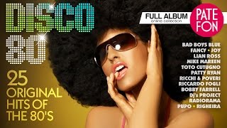 DISCO80 Various artists 25 ORIGINAL HITS OF THE 80S [upl. by Labotsirhc]