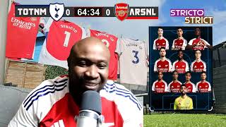 Stricto Reaction To Gabriel GOAL Spurs 0  1 ARSENAL  strictostrict [upl. by Oznecniv]